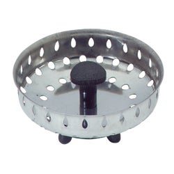Item 408794, Stainless steel replacement basket, for 3-1/2" strainer assembly.