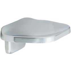 Item 409043, Vista series zinc die-cast wall mounted soap dish with concealed mounting 