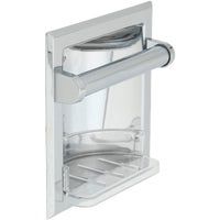 409374 Home Impressions Vista Recessed Soap Dish and Toilet Paper Holder