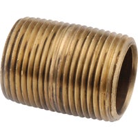 736112-12 Anderson Metals Red Close Brass Nipple