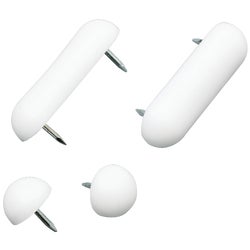 Item 411851, Made of durable white plastic. 2 bar-type tack bumpers, 2" long.