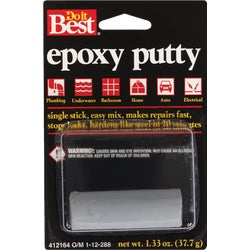 Item 412164, Epoxy putty hardens like steel in 20 minutes.