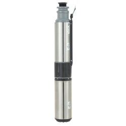 Item 417017, 4" diameter stainless steel pump, motor shell, and drive shaft.