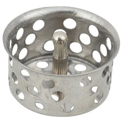Item 417157, Chrome-plated brass 1-1/2" strainer with post.
