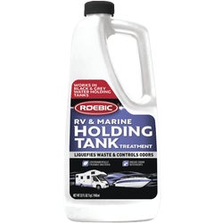 Item 419338, Roebic RV and Marine Holding Tank Treatment is designed for use in motor-