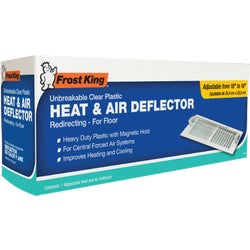 Item 420158, Frost King's heat and air deflectors make the distribution of air 