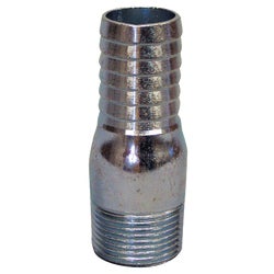 Item 425114, Galvanized steel. For use with polyethylene pipe. Insert x Male I.P.S.