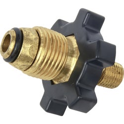 Item 425362, Excess Flow P.O.L. x 1/4 In. Male pipe thread. Brass.