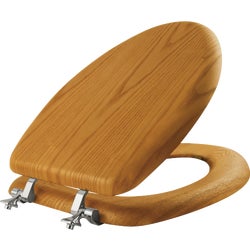 Item 426547, This elongated seat provides a unique natural wood look without splitting 