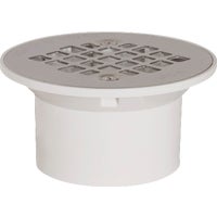 840-2PPK Sioux Chief PVC Floor Drain with Stainless Steel Strainer
