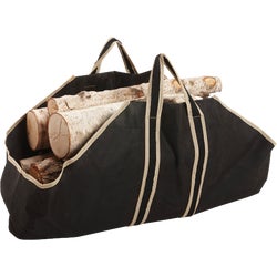 Item 427993, Heavy-duty canvas log carrier with rayon handles