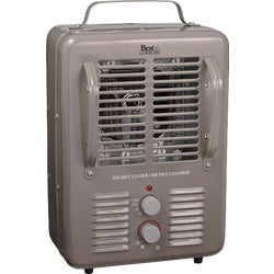 Item 428256, Sturdy, large utility heater with integrated fan system and shroud for a 