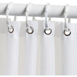 Item 428987, Commercial grade fabric shower curtain has increased durability, water 