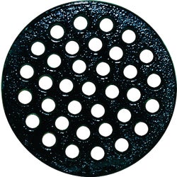 Item 430919, 4-3/8" cast-iron strainer, epoxy-coated for corrosion resistance