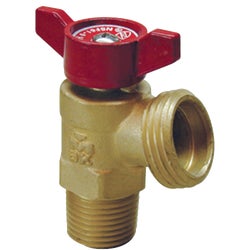 Item 431524, Quartermaster brass boiler drain. Quarter turn. Maximum 125 P.S.I.