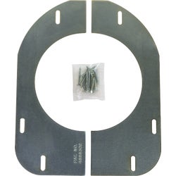Item 432970, Floor flange support for closet flange heavy-gauge zinc-plated steel die 