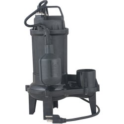 Item 433152, 1/3 HP Cast Iron Sewage Pump with thermal overload to protect against 