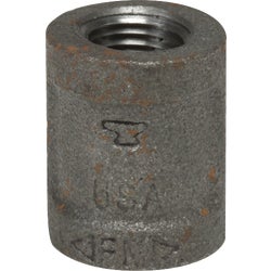 Item 434124, Malleable black iron pipe fitting made for tensile strength.
