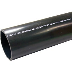 Item 434740, ABS (acrylonitrite, butadiene &amp; styrene) drain, waste and vent black 