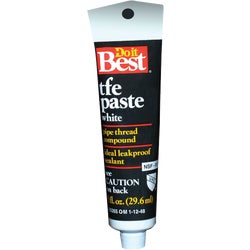 Item 435265, Pure white pipe thread sealant. Nonhardening. Withstands up to 3000 P.S.I.