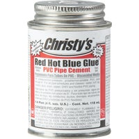 505200 Christys Low VOC Red Hot Blue Glue PVC Pipe Cement