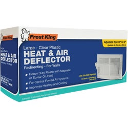 Item 437058, Frost King's heat and air deflectors make the distribution of air 