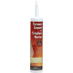 Item 437414, Furnace cement and fireplace mortar in a convenient 10.