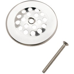 Item 438477, 2" O.D. strainer dome cover with screw for triplever bath drain. 2" screw.