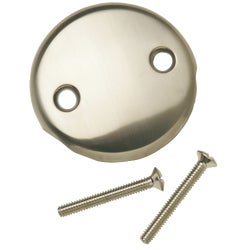Item 438734, Face plate for bath drain. 2 hole with screws.