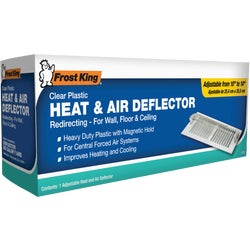 Item 438912, Frost King's heat and air deflectors make the distribution of air 