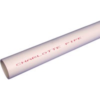 PVC 04010 0600 Charlotte Pipe 10 Ft. Schedule 40 Cold Water PVC Pressure Pipe