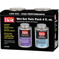 Item 441944, Do it Best offers convenience with this handy primer and wet set PVC twin 