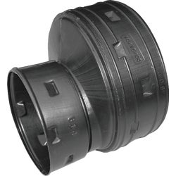 Item 442224, Corrugated pipe and fittings are made from strong lightweight polyethylene 