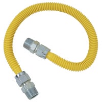 30C-3131-24B Dormont 5/8 In. OD x 1/2 In. ID Coated SS Gas Connector, 1/2 In. MIP x 1/2 In. MIP