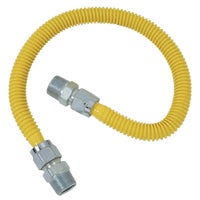 30C-3131-48B Dormont 5/8 In. OD x 1/2 In. ID Coated SS Gas Connector, 1/2 In. MIP x 1/2 In. MIP