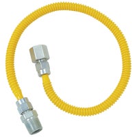 10C-3132-48B Dormont 3/8 In. OD x 1/4 In. ID Coated SS Gas Connector, 1/2 In. MIP x 1/2 In. FIP