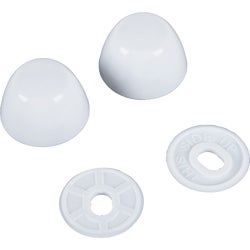 Item 443980, Contains 2 each: Round plastic bolt caps with plastic inserts for easy 