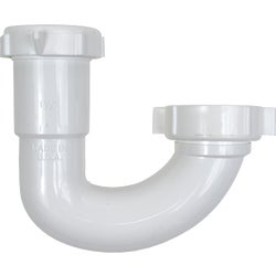 Item 444650, The J bend has an outlet of 1-1/2" and an inlet of 1-1/2" or 1-1/4" It can 