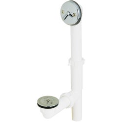 Item 444693, Trip lever bath drain with strainer and dome grid. 1-1/2" O.D.