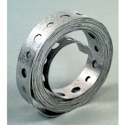 Item 444928, Perforated 3/4" wide 24-gauge galvanized steel with alternating 1/4" and 3/