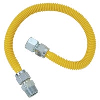 30C-4142-60B Dormont 5/8 In. OD x 1/2 In. ID Coated SS Gas Connector, 3/4 In. FIP x 3/4 In. MIP