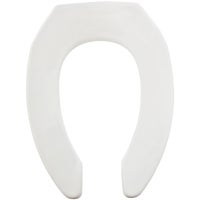 1955C-000 Mayfair Commercial STA-TITE Elongated Open Front Toilet Seat