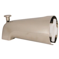 Item 446510, Brushed nickel 3.35 GPM (gallons per minute) universal tub spout.
