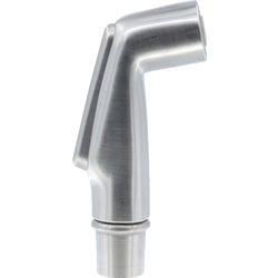 Item 446529, Brushed nickel plastic kitchen spray head replacement.