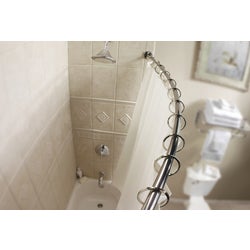 Item 448475, Provides easy installation and works with standard shower curtains.