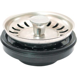 Item 448617, Drop in basket strainer and stopper for the garbage disposal.
