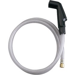 Item 450611, For use with kitchen sink faucets with sidespray, includes hose and sprayer