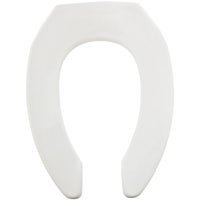 2155CT-000 Mayfair Commercial STA-TITE Elongated Open Front Toilet Seat with DuraGuard
