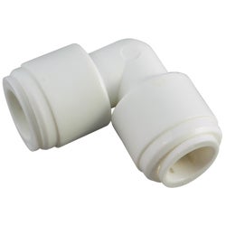 Item 451274, Plastic union elbow with simple, yet secure, push-in connections.