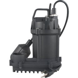 Item 451521, 1/3 HP submersible sump pump with rugged cast-iron motor housing with high 